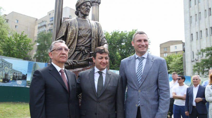 An official ceremony for unveiling the monument of thinker and poet Imadaddin Nasimi took place in Kyiv